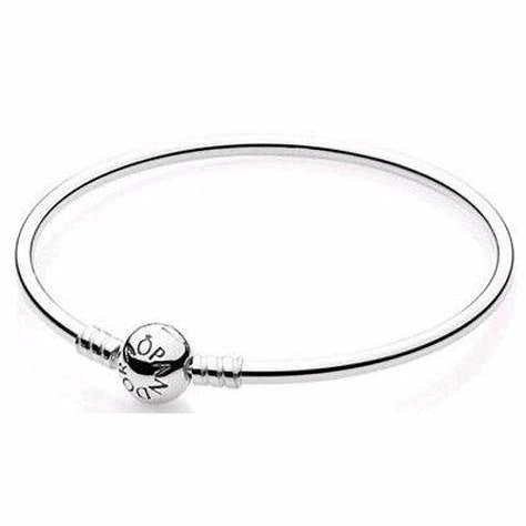 PANDORAPandora Moments 590713 - 19 Sterling Silver Bangle Bracelet – 19cmBIJOUXEcecile