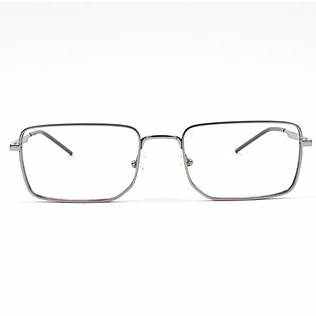 Emporio Armani EA1153 3045 56 Men's Eyeglasses - Matte Silver Frame, Clear Lenses