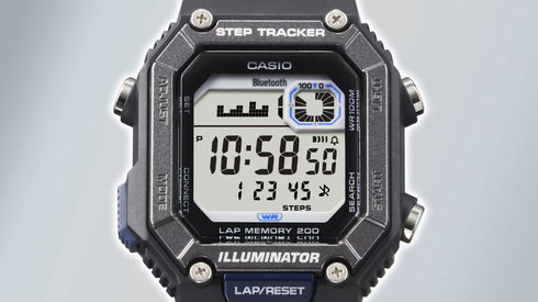 Casio WS-B1000-2AVEF Men's Digital Watch - Blue Resin Strap