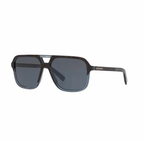 Dolce & Gabbana DG4354 3209/80 Unisex-Sonnenbrille - Blauer Rahmen, blaue Gläser