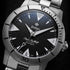 Zodiac Super Sea Wolf Skin Diver ZO9215 Men's Automatic Watch - Black Textured Dial, Stainless Steel Bracelet