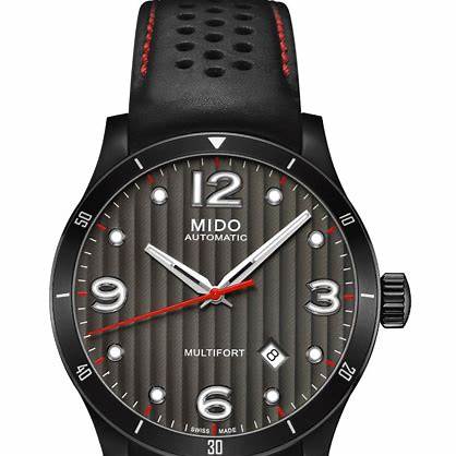 Mido Multifort M0254073606100 Orologio automatico da uomo - Quadrante antracite, cinturino in pelle nera