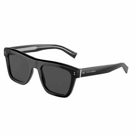 Dolce & Gabbana DG4420 501/87 Unisex Sunglasses - Black Frame, Dark Gray Lenses