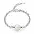 Miluna PBR3546B Bracciale da donna - Argento 925 con perle bianche e design floreale