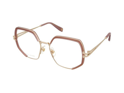 Marc Jacobs MJ 1092 EYR Women's Geometric Eyeglasses - Gold Frame, Nude Pink Accents
