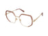 Marc Jacobs MJ 1092 EYR Women's Geometric Eyeglasses - Gold Frame, Nude Pink Accents