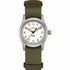 Hamilton Khaki Field Quartz H69301910 - Acciaio inossidabile 33 mm, quadrante bianco, cinturino verde NATO