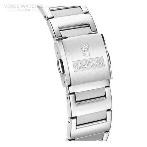 Festina F20677/5 Men's Watch – Green Dial Stainless Steel Quartz