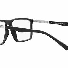 Emporio Armani EA3221 5001 54 Men's Eyeglasses - Matte Black and Aluminium Frame, Clear Lenses