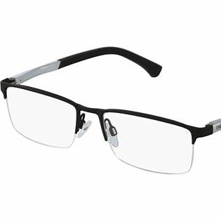 Emporio Armani EA 1041 3094 A 57 Occhiali da vista da uomo - Montatura nero opaco, lenti chiare