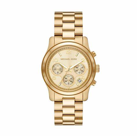 Michael Kors MK7323 Women's Runway Gold-Tone Chronograph Watch