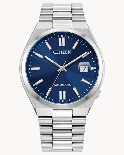 Orologio automatico Citizen Tsuyosa NJ0200-50M - Quadrante blu, acciaio 37 mm