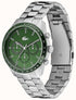 Lacoste Boston Men's Chronograph Watch - Stainless Steel Bracelet, Green Dial, 42mm