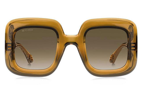 Occhiali da sole Etro 0015/S ETV/HA Donna - Montatura in oro ambrato, lenti sfumate marroni