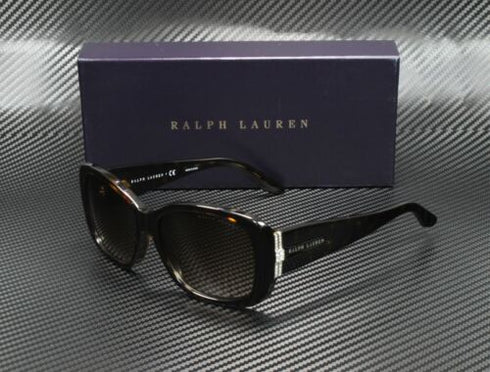 Ralph Lauren RL 8127B 5003/13 Women's Sunglasses - Shiny Dark Havana Frame with Gradient Brown Lenses