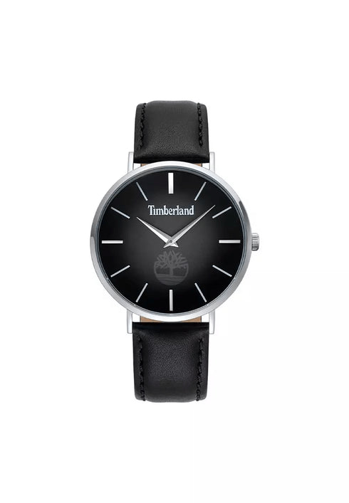 TIMBERLANDTimberland TBL15514JS02 Men's Rangeley Watch – 42mm Stainless Steel Case, Black Leather Strap, Black Dial, Quartz Movement, 5 ATM Water ResistanceWATCHESEcecile
