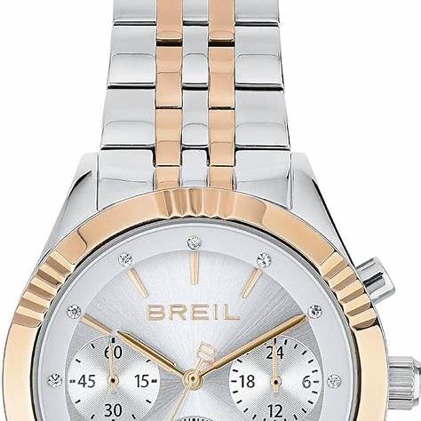 Breil Stand Out TW2018 Women's Chronograph Watch - Silver Dial, Two-Tone Stainless Steel