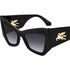 Etro ETROMANIA 807/9O Women's Sunglasses - Black Frame, Dark Grey Gradient Lenses