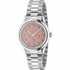 Gucci G-Timeless YA1265033 Women's Watch – Pink Dial with Bee Motif, Stainless Steel Bracelet