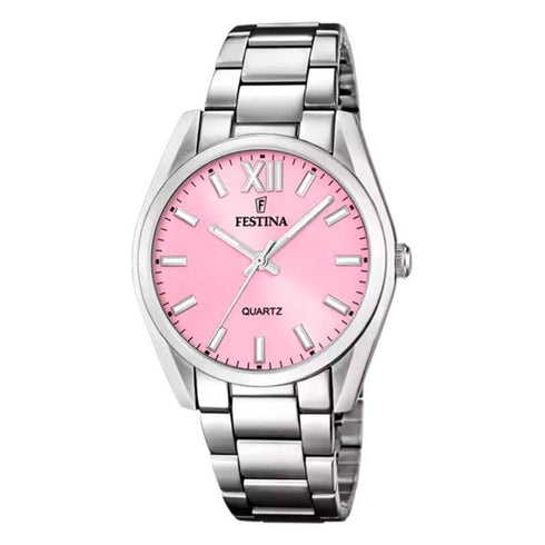 Festina F20622/M Women’s Boyfriend Pink Dial Steel 37 mm