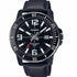 Casio MTP-VD01BL-1BVUDF Men's Watch - Black Dial, Leather Strap