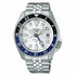 Seiko 5 Sports GMT SSK033K1 Men's Automatic Watch - 42.5mm Stainless Steel, Silver White Dial