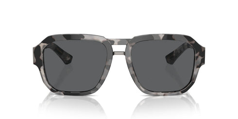 Dolce & Gabbana DG4464 343587 Men's Sunglasses - Havana Gray Frame, Dark Gray Lenses