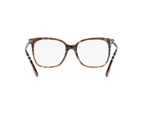 Burberry BE 2367 3966 Occhiali da vista da donna - Montatura a quadri in acetato marrone