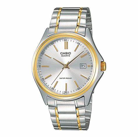 Casio MTP-1183G-7ADF Herren Zweifarbige Edelstahl Uhr – Silbernes Zifferblatt