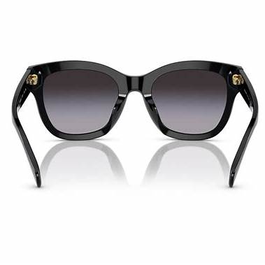 Ralph by Ralph Lauren RA 5301U Women's Sunglasses – Shiny Black Frame with Gradient Grey Lenses