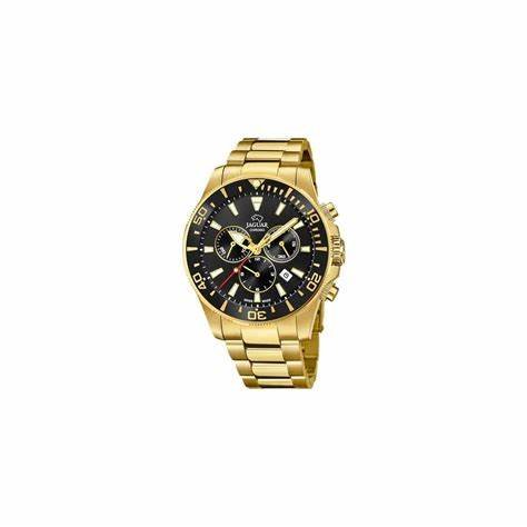 JAGUARJaguar Men's Swiss Quartz Chronograph Watch - Model J864/3, Gold - Tone Stainless Steel, Black DialWATCHESEcecile