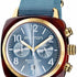 Briston Clubmaster Classic Chronograph 40mm Gold Acetate Blue Dial Blue NATO Strap 19140.PYA.T.25.NIB