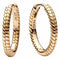 Pandora 262728C00 Pendientes de aro con dije Moments - baño de oro de 14k, 18mm