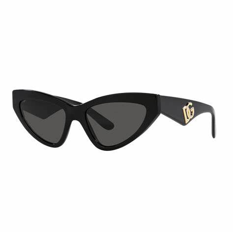 Dolce & Gabbana DG4439 501/87 Women's Sunglasses - Black Frame, Dark Grey Lenses