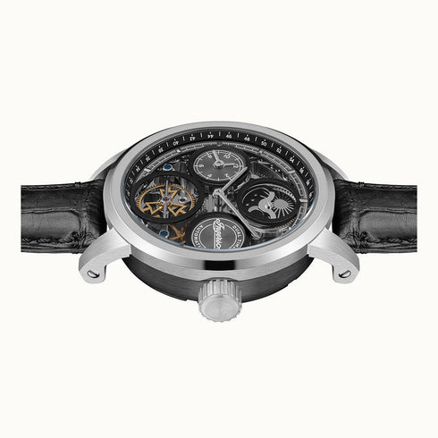 Ingersoll 1892 "The Arc" I16001 - Scheletro 44 mm con doppio fuso orario e fasi lunari