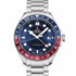 Swiss Military SM34095.03 Men's GMT Quartz Watch - Stainless Steel with Blue Dial