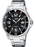 Casio MTD-1053D-1AVES Orologio analogico da uomo - Acciaio inossidabile, quadrante nero, resistenza all'acqua 200m