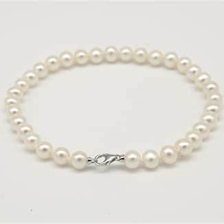 Miluna 1MPE555_17NL583 Bracciale - Oro bianco 18 carati e perle bianche