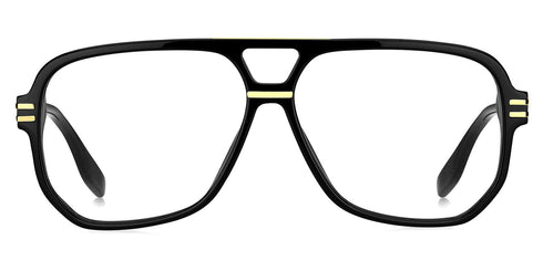 Marc Jacobs MARC 718 807 Men's Eyeglasses – Black/Gold Acetate Frame, 59mm