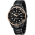 Sector 230 R3253161039 Men's Watch – Black Dial, Rose Gold Bezel, Black Steel Bracelet