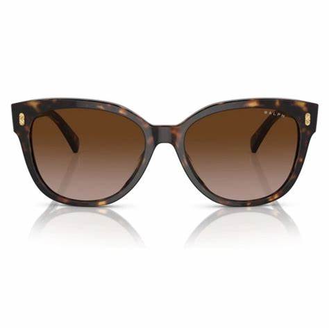 Ralph by Ralph Lauren RA5305U 5003/13 Occhiali da sole Cat-Eye da donna - Montatura avana nero, lenti sfumate marroni