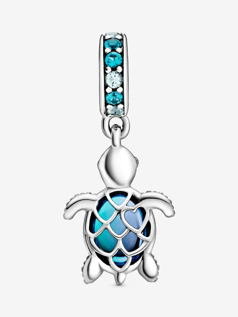PANDORAPandora 798939C01 Sea Turtle Dangle Charm – Sterling Silver, Murano GlassBIJOUXEcecile