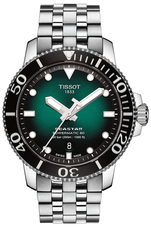 Tissot Seastar 1000 Powermatic 80 T120.407.11.091.01 Men's Automatic Watch - 43mm Stainless Steel