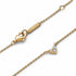 Pandora 363014C01-45 Collana a cuore con tripla pietra - Placcata oro 14k, 45 cm