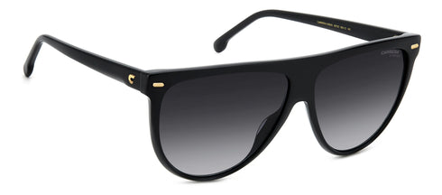 Carrera 3055/S 807/9O Unisex Aviator Sunglasses – Black Frame, Dark Grey Gradient Lenses