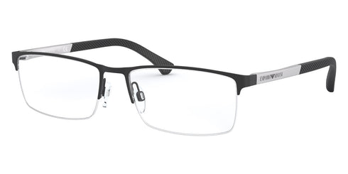 Emporio Armani EA1041 3094 Men's Eyeglasses - Black Rubber Frame, 53mm
