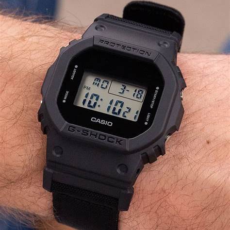 Casio G-Shock DW-5600BCE-1ER Men's Digital Watch – Black Display, Cordura Nylon Strap