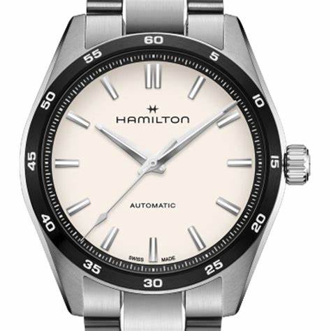 Hamilton Jazzmaster Performer Auto H36205110 - Acciaio inossidabile 38 mm, quadrante bianco