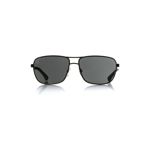 Lunettes de soleil Emporio Armani EA 2033 3094/87 pour homme - monture noire mate, verres gris foncé
