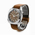 Briston Clubmaster Diver Automatic Watch 42mm Brown Dial Brown Leather Strap 18642.PS.D.9W.LVC